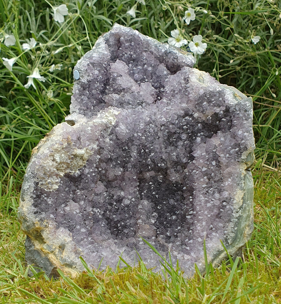 Standing Amethyst Crystal Cluster (Large) - 0