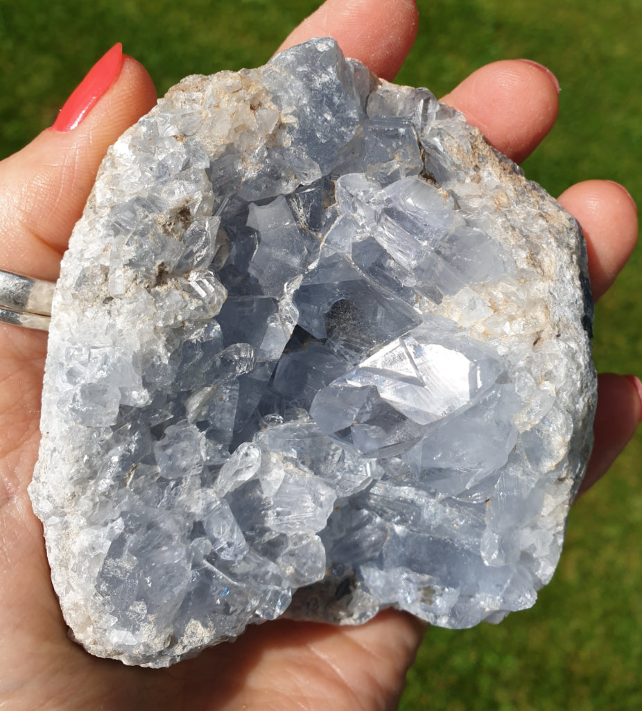 Celestite Cluster Geode