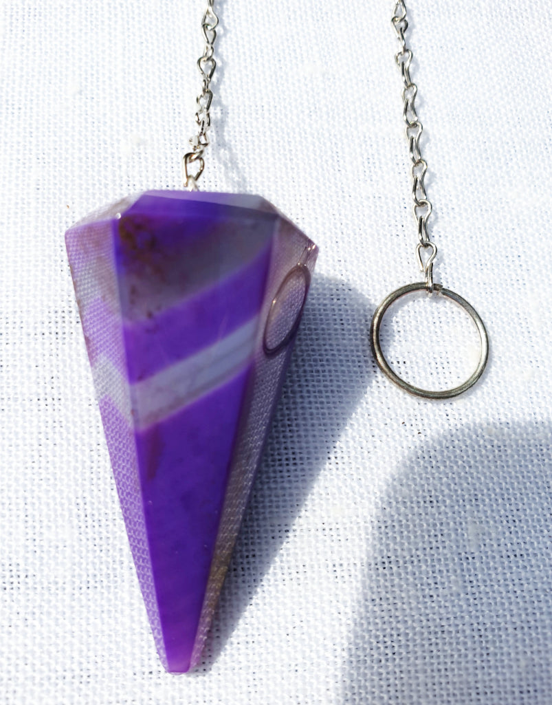 Purple Agate Pendulum