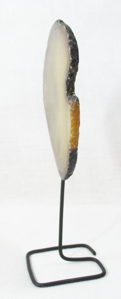 Natural Agate Standing Slice - 0