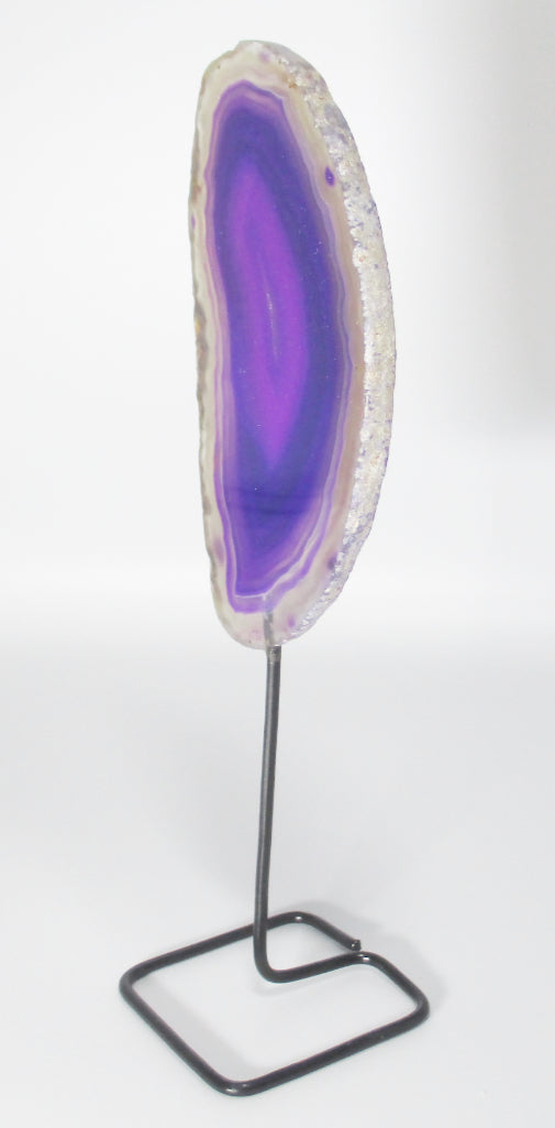 Standing Purple Agate Slice - 0