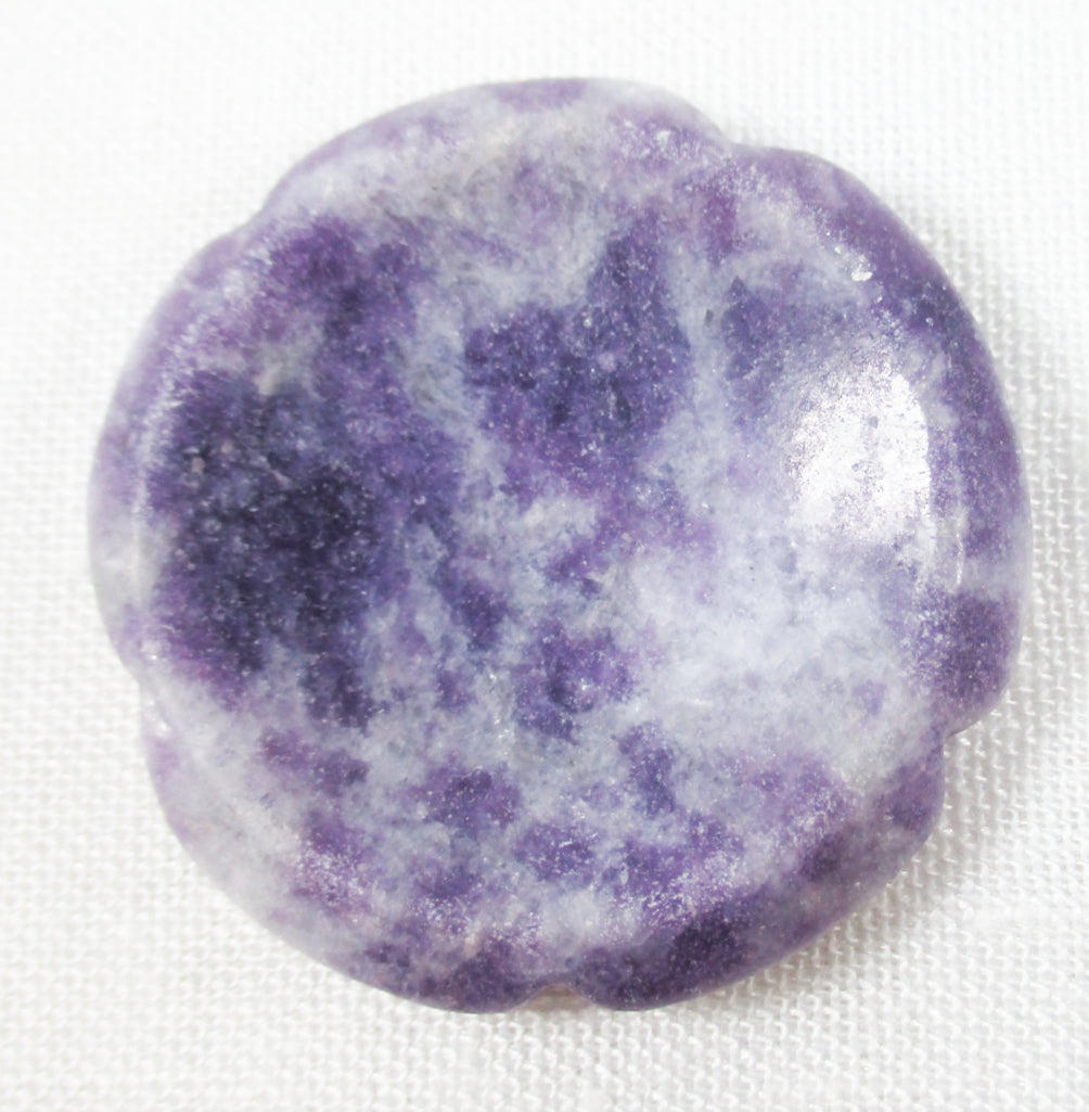 Lepidolite Flower Thumb Stone (ID:38171) | Crystals Online