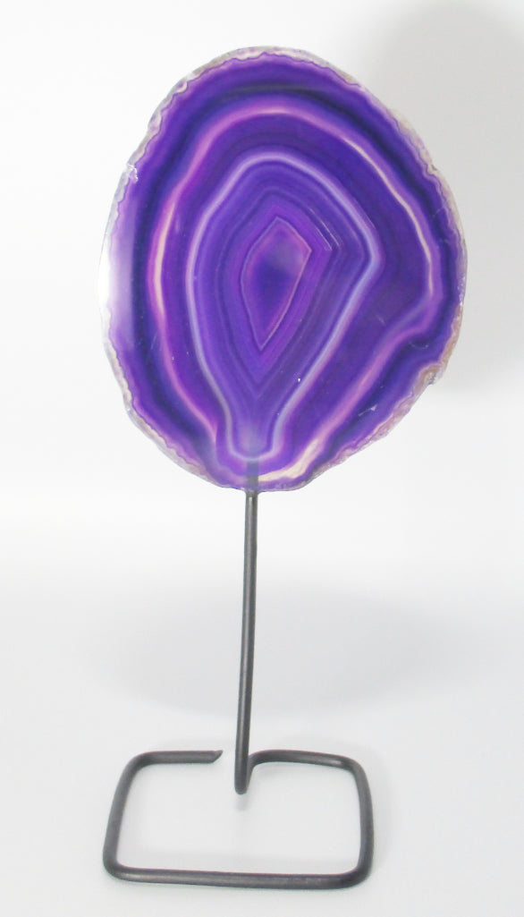 Standing Purple Agate Slice