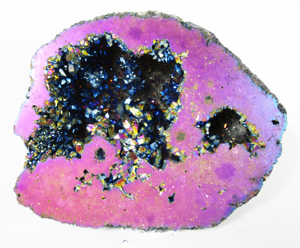 Magenta Aura Quartz Geode