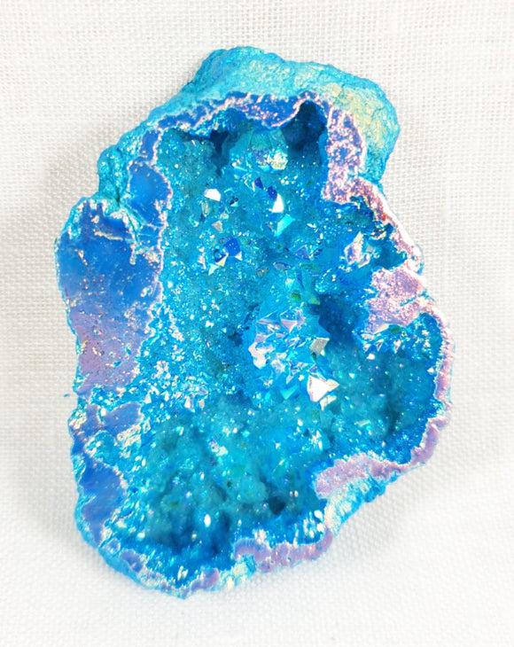 Turquoise Aura Quartz Geode | Crystals Online